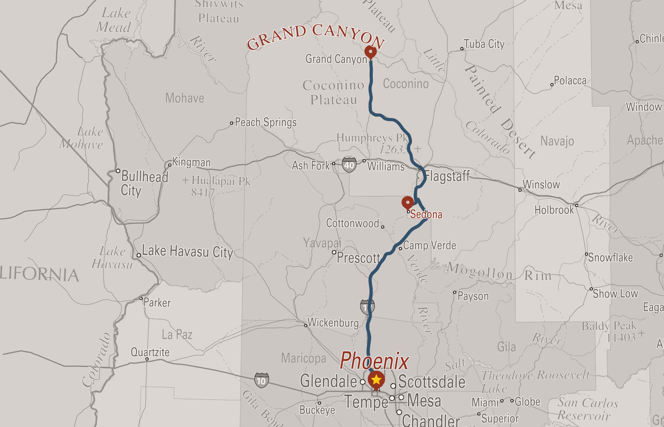 AZ mapcontact us